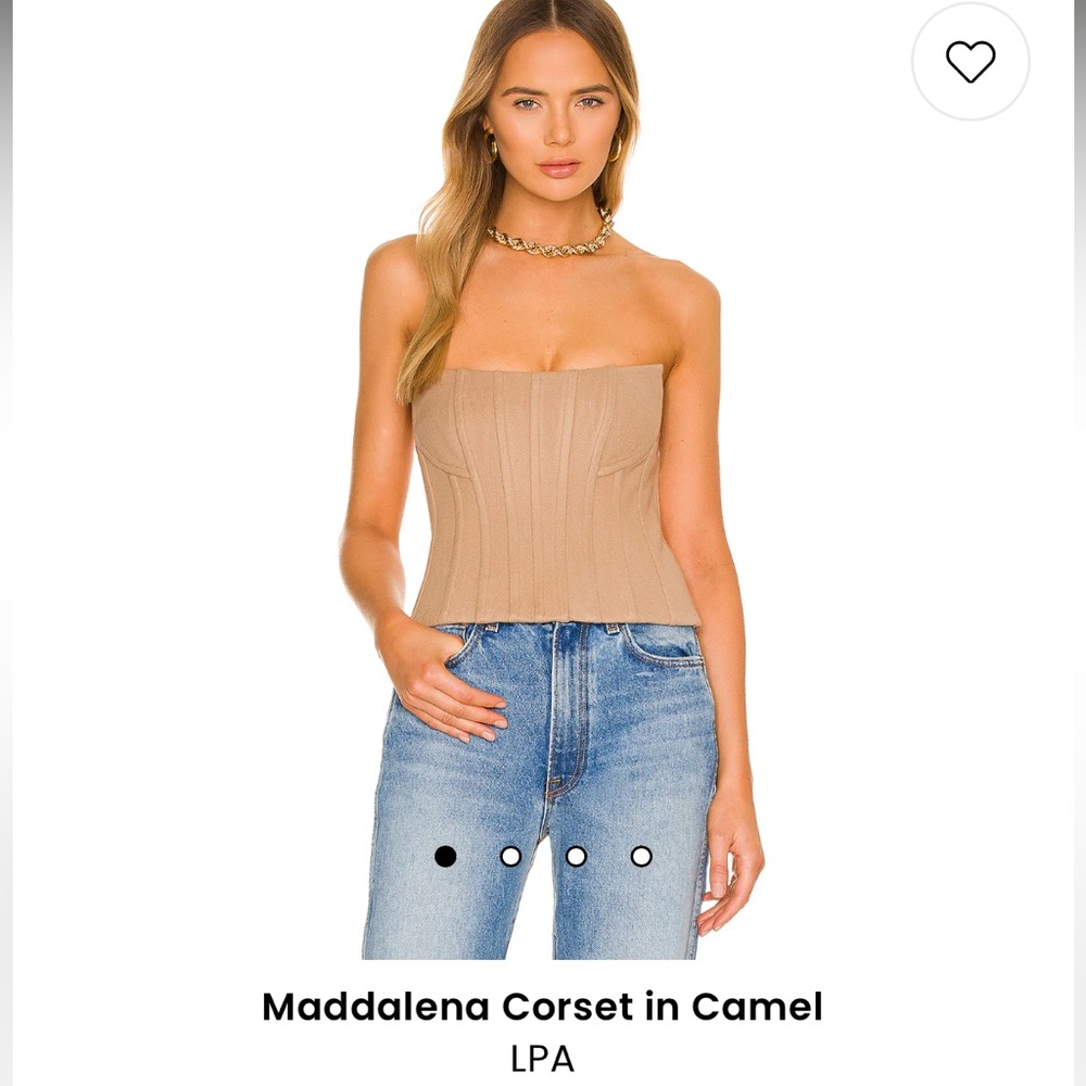 🌟CORSETS ARE IN!! LPA MADDALENA CORSET in Camel (brand new with extra buttons)